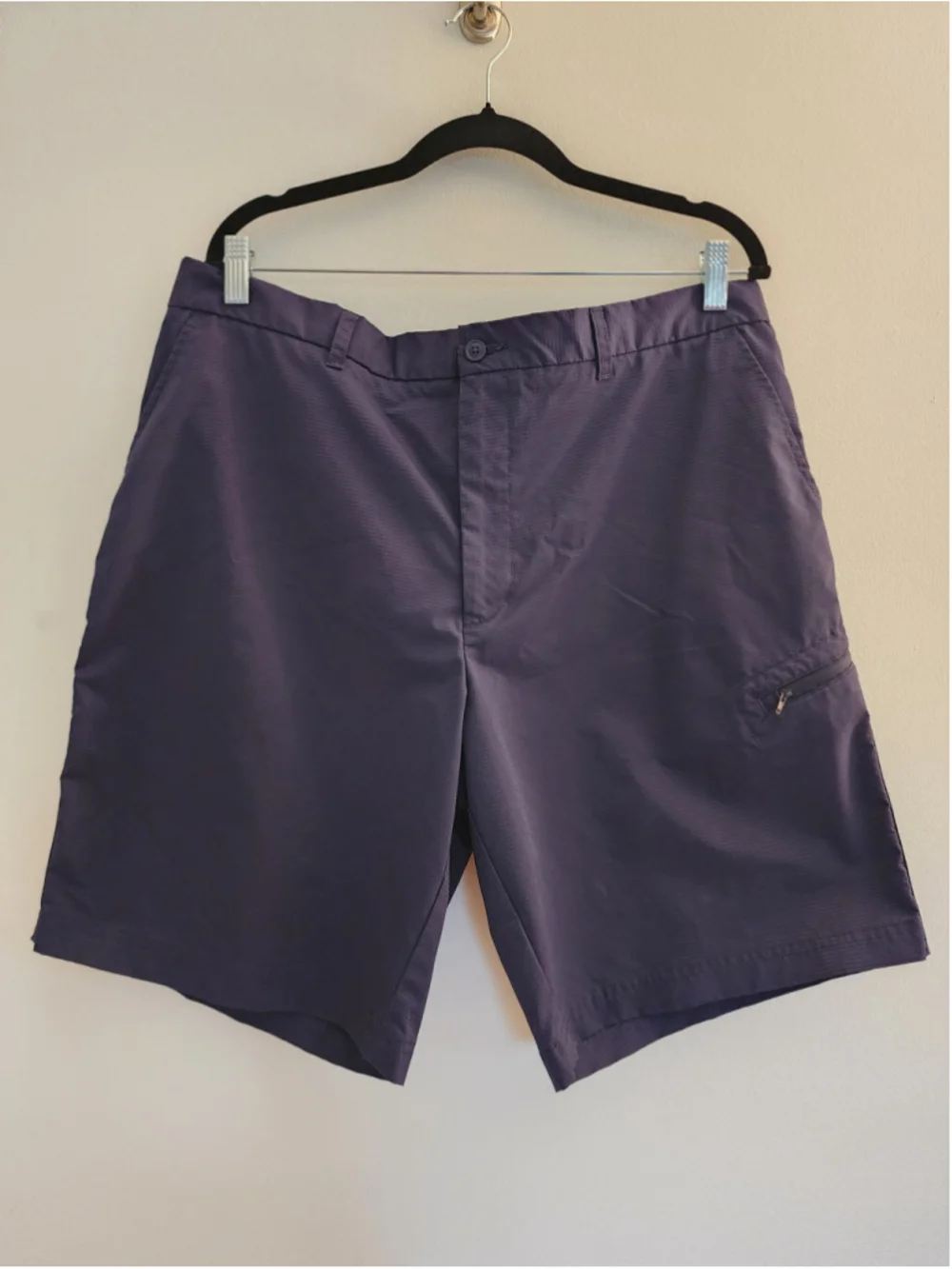 Pebble Beach 38 Navy DRY-LUXE Performance Golf Shorts SIDE ZIP TECH POCKET